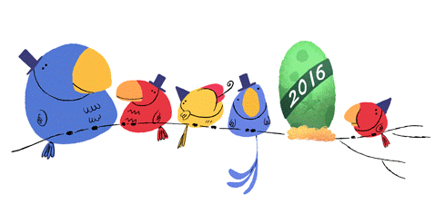 لوگوی جالب گوگل به مناسبت سال میلادی 2016