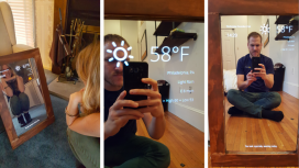 آینه ای هوشمند بسازید که ساعت و دمای هوا را نشان میدهد!