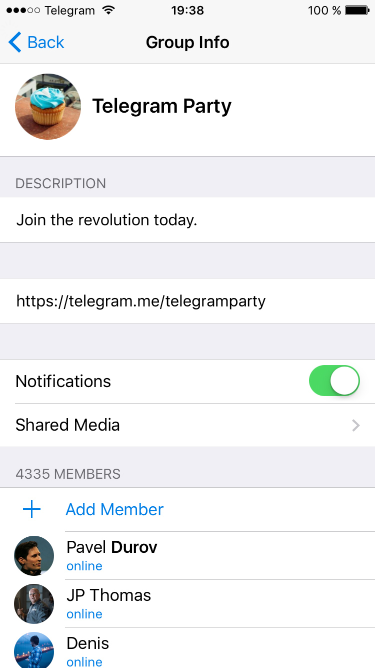 بروزرسانی جدید در تلگرام: امکان ایجاد Supergroup با 5 هزار عضو / قابلیت Pinned Message / مقابله با اسپم