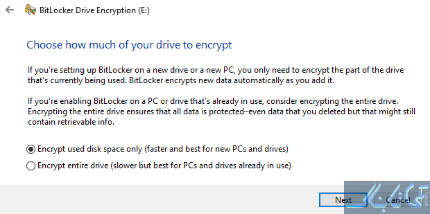 رمزگذاری فلش USB با استفاده از BitLocker ویندوز