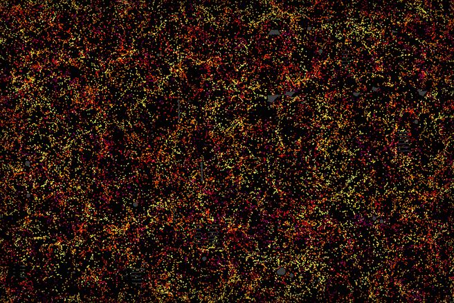 تولید یک نقشه سه بعدی از 1.2 میلیون کهکشان شناخته شده در کیهان