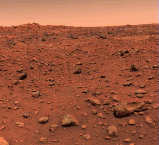 اولین تصویری که از سطح مریخ به ثبت رسیده است